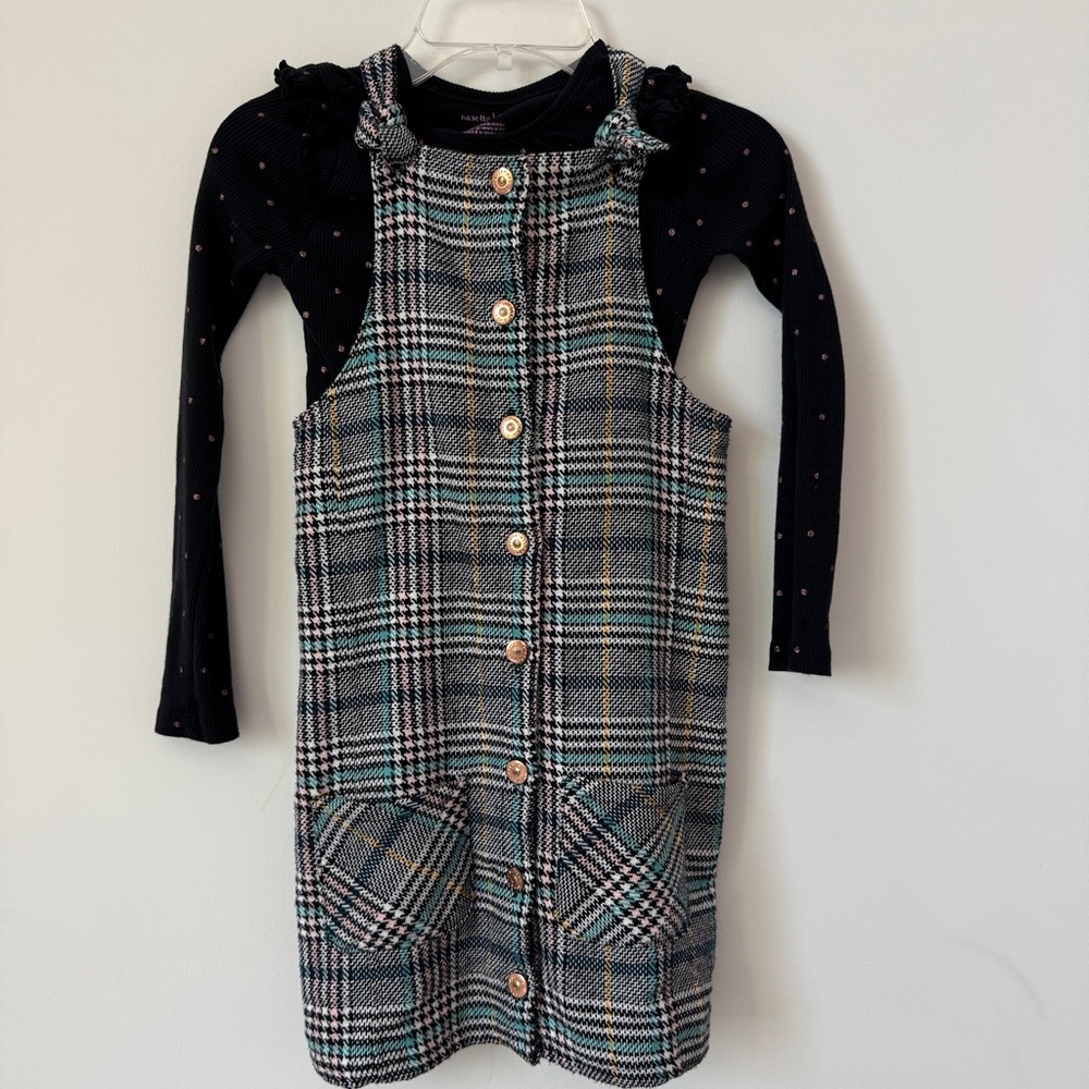 Nanette Lepore Black and Blue Patterned Dress